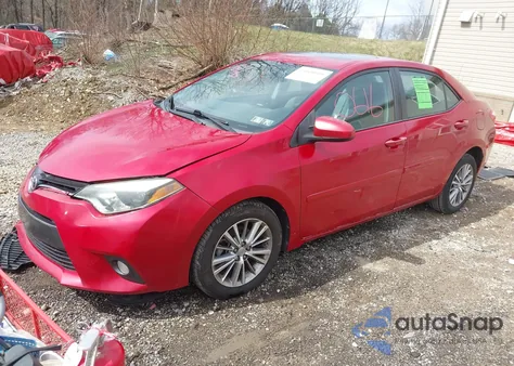 2015 Toyota Corolla Le Plus from USA, damaged, VIN 2T1BURHEXFC270563